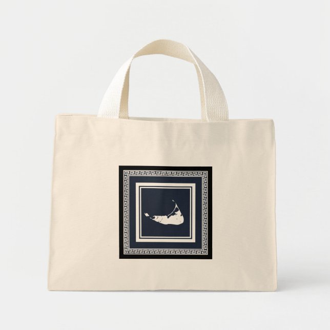 Nantucket griechische Tasche in Schwarz-weiß/grau (Vorne)