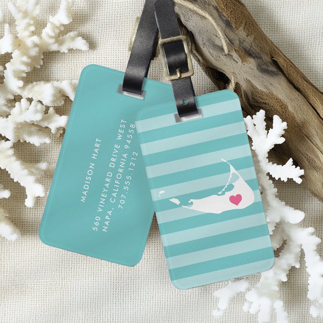 Nantucket Heart | Zuhause Town Gepäckanhänger (Von Creator hochgeladen)