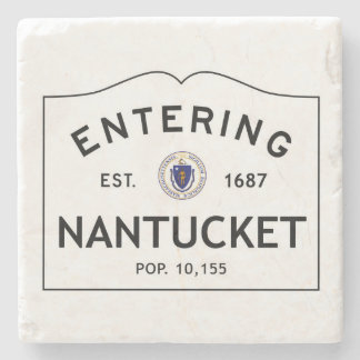 Nantucket hereinkommender Zeichen-Untersetzer Steinuntersetzer