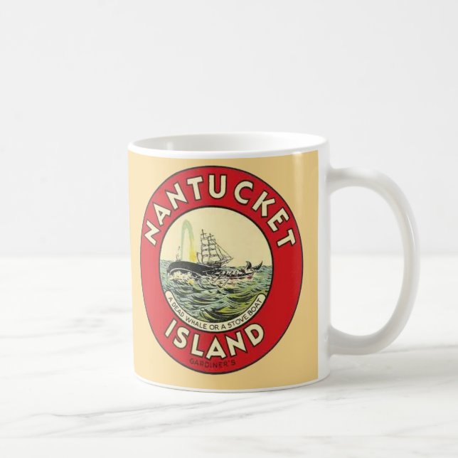 Nantucket Island Circle Decal Kaffeetasse (Rechts)