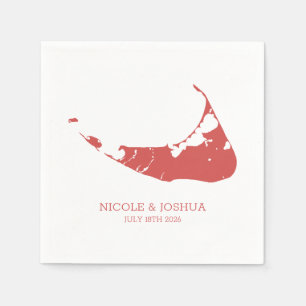 Nantucket Island Hochzeit Nantucket Rot Serviette
