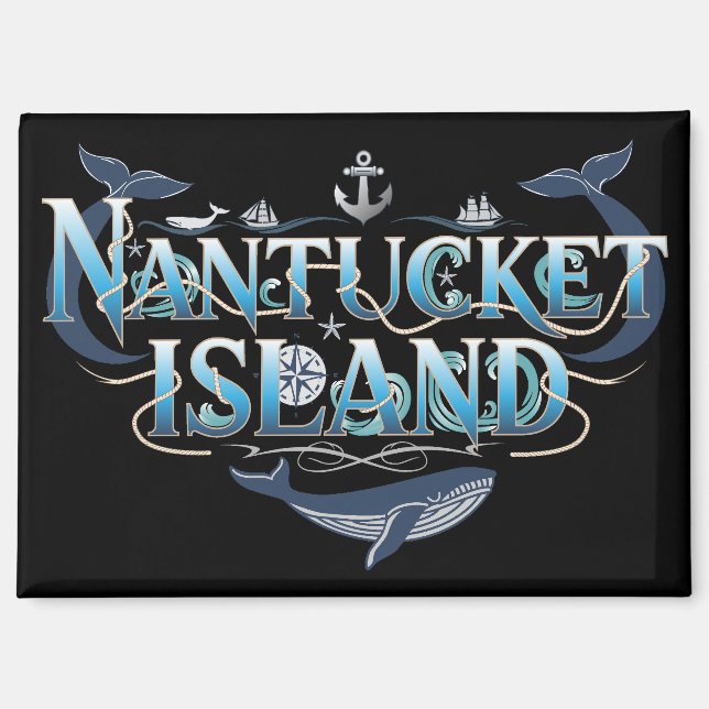 Nantucket Island Massachusetts Magnet (Vorderseite)