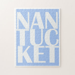 Nantucket Island Puzzle - Coastwall Art Poster