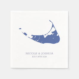 Nantucket Island Wedding Nantucket blue Serviette