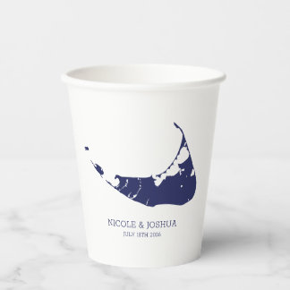 Nantucket Island Wedding Nantucket Navy Pappbecher