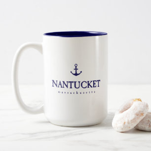 Nantucket-Kaffee-Tasse Zweifarbige Tasse