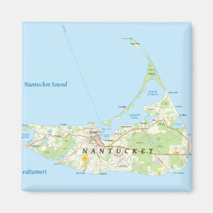 Nantucket Karten-Magnet Magnet