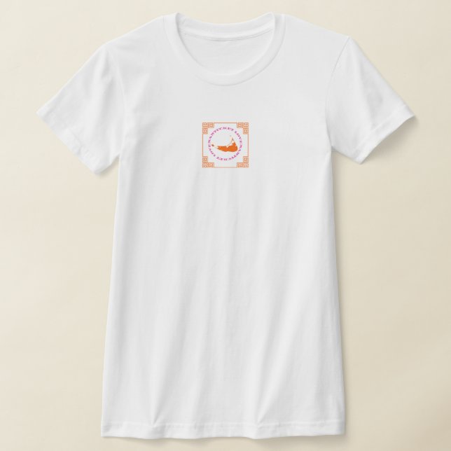 Nantucket Liebe Orange Border Tshirt (Ablage )