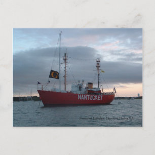 Nantucket Lightship, Edgartown Hafen Postcard Postkarte