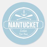 Nantucket, MA personalisierter Name, nautischer An