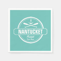 Nantucket, MA personalisierter Name, nautischer An