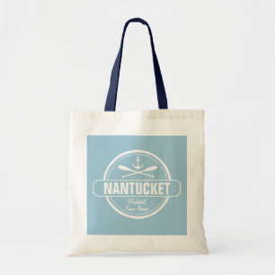 Nantucket, MA personalisierter Name, nautischer An Tragetasche