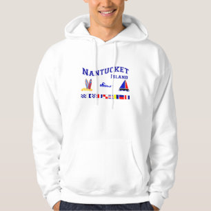 Nantucket MA Signal-Flagge Hoodie