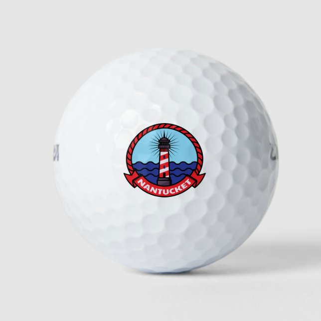 Nantucket Maine Lighthouse Golfball (Vorderseite)