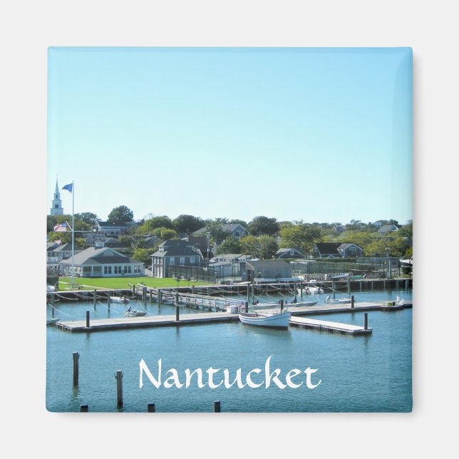 Nantucket Marina Cape Cod MA Kühlschrankmagnet Magnet (Vorne)