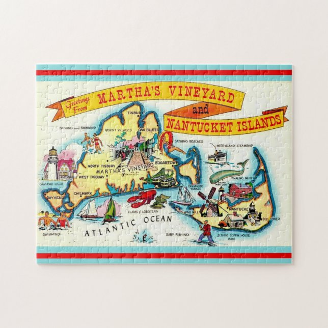 Nantucket Martha's Vineyard 11x14 Puzzle (Horizontal)