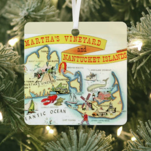 Nantucket Martha's Vineyard Ornament Aus Metall