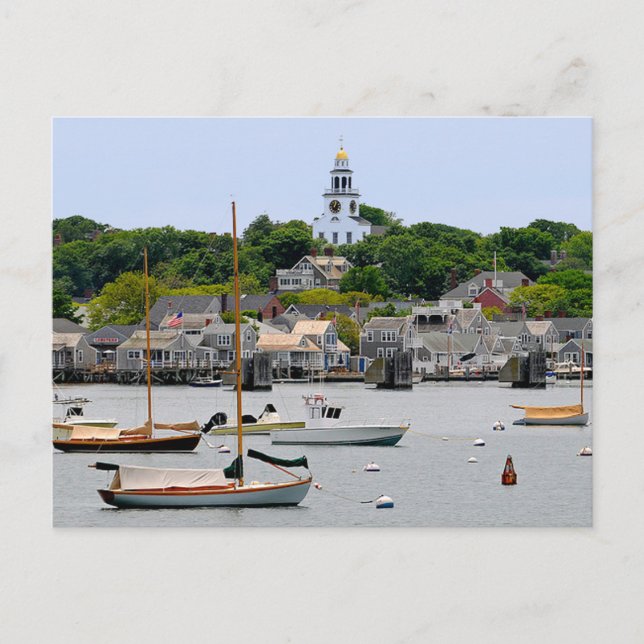 Nantucket Massachusetts, Cape Cod Post Card Postkarte (Vorderseite)