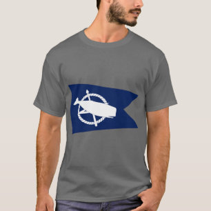 Nantucket Massachusetts Flagge Coole Walflagge von T-Shirt
