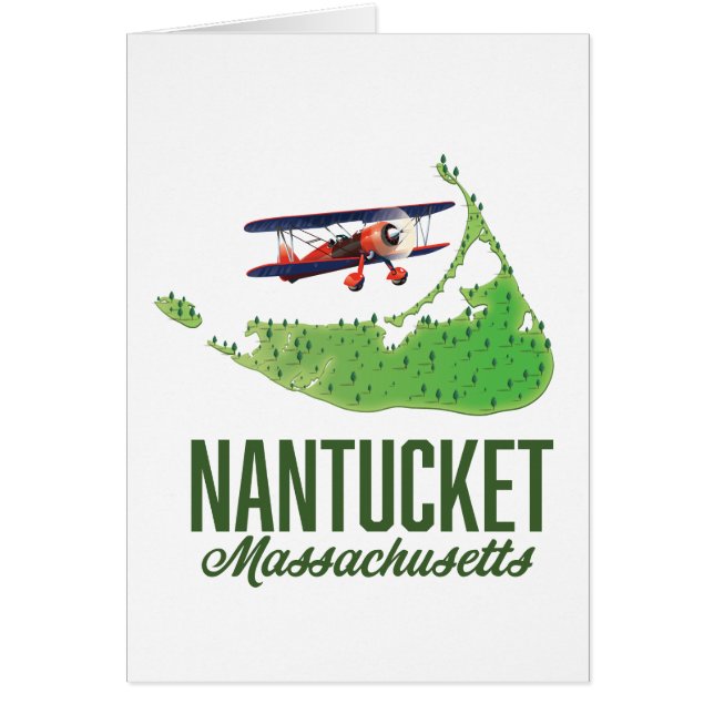 Nantucket Massachusetts Karte (Vorne)