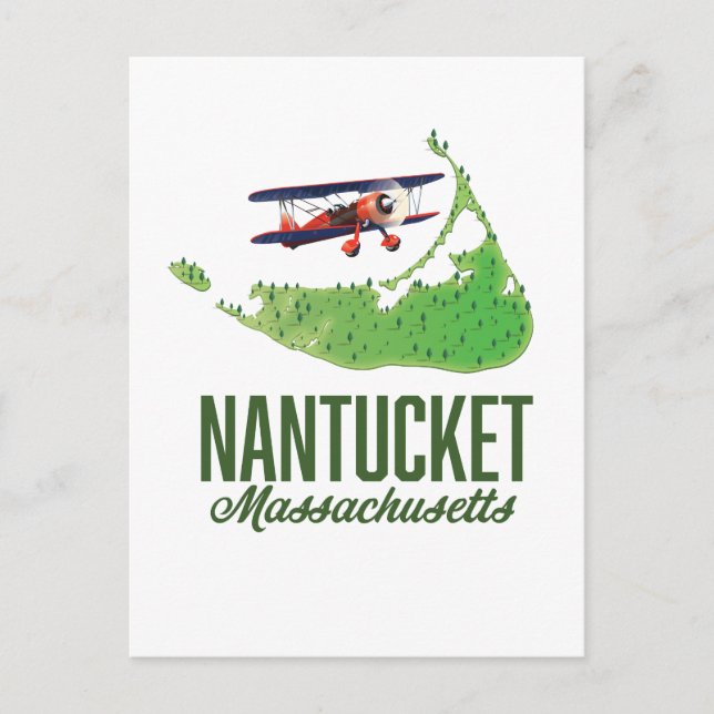 Nantucket Massachusetts Karte (Vorderseite)