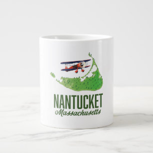 Nantucket Massachusetts Karte Jumbo-Tasse