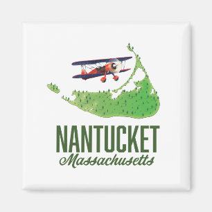 Nantucket Massachusetts Karte Magnet