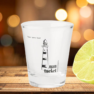 Nantucket Massachusetts Leuchtturm Schnapsglas