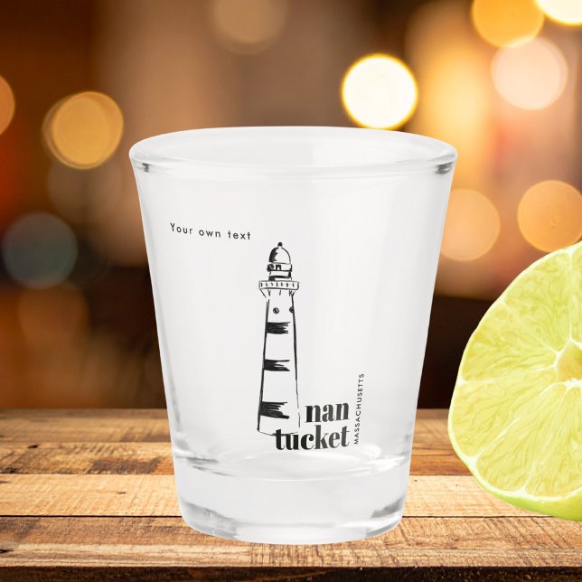 Nantucket Massachusetts Leuchtturm  Schnapsglas (Von Creator hochgeladen)