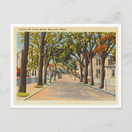 Nantucket, Massachusetts Vintage Centre Street Postkarte