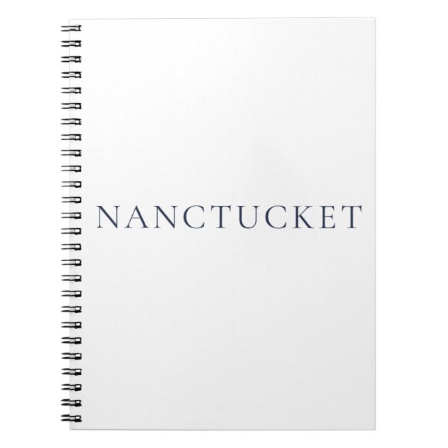 Nantucket Notizbuch | Preppy Küstenjournal Notizblock (Vorderseite)