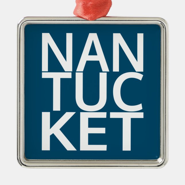 Nantucket Ornament Aus Metall (Vorne)