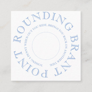 Nantucket Penny Toss Quadratische Visitenkarte