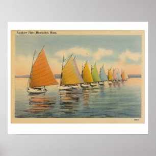 Nantucket Regenbogen-Flotte 2 Poster
