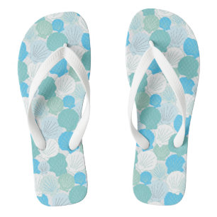 Nantucket Scallop Flip Flops in Strandglasfarben
