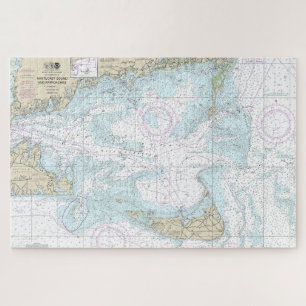 Nantucket Sound and Approaches Nautical Chart 1323 Puzzle