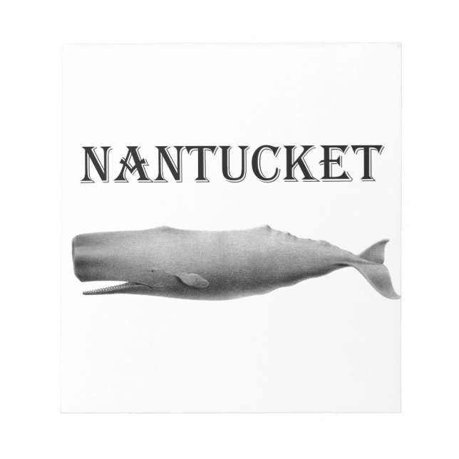 Nantucket Sperm Whale Notizblock (Vorderseite)