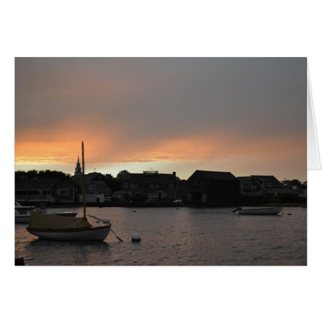 Nantucket Sunset Card (Vorderseite (Horizontal))
