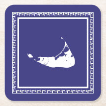 Nantucket-Untersetzer mit griechischem Schlüsselum