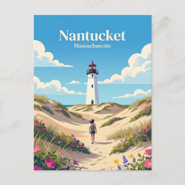 Nantucket USA Postkarte (Vorderseite)