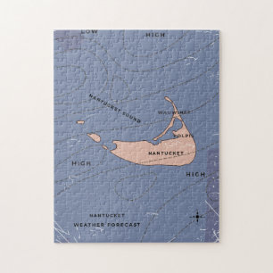 Nantucket USA Wetterkarte Puzzle