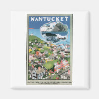 Nantucket Vintage Travel Poster