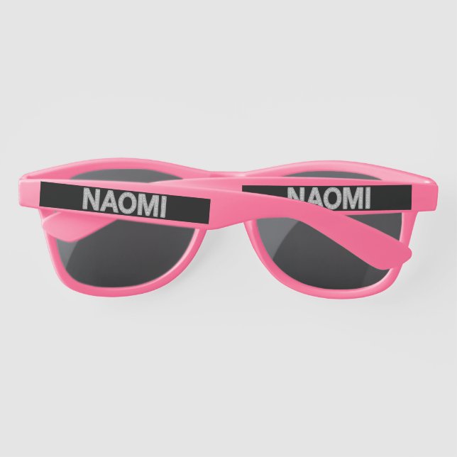 Naomi Diamonds Plastik-Sonnenbrille (Rückseite)