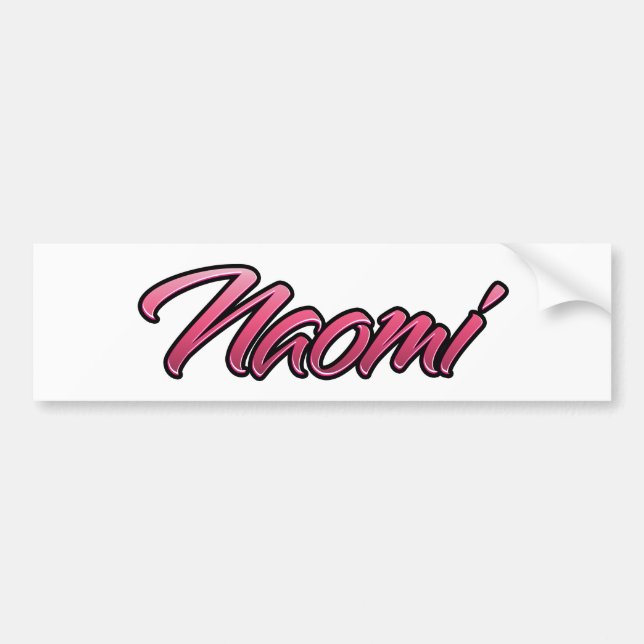 Naomi faded pink Aufkleber Sticker Autoaufkleber (Vorne)