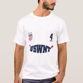 Naomi Girma 12 Weiß Uswnt Offiziell Lizenziert  T-Shirt