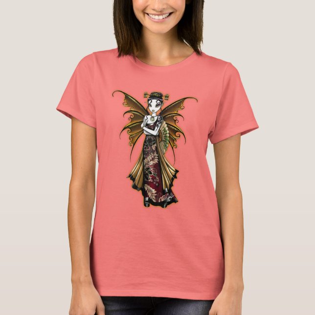 "Naomi" Oriental Fairy Art Dragon Tattoo Shirt (Vorderseite)