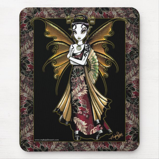 "Naomi" orientalische feenhafte Kunst Mousepad (Vorne)