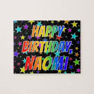 "NAOMI" Vorname, Spaß "GLÜCKLICHER BIRTHTAG" Puzzle