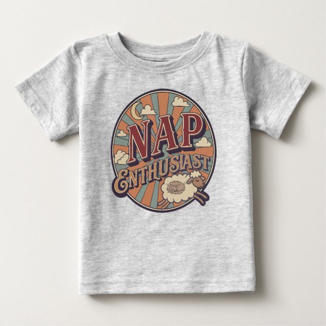 Nap Enthusiast Baby T-shirt (Vorderseite)