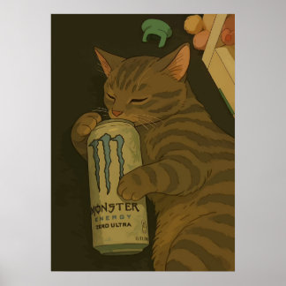Nap-Katze-Memes Poster